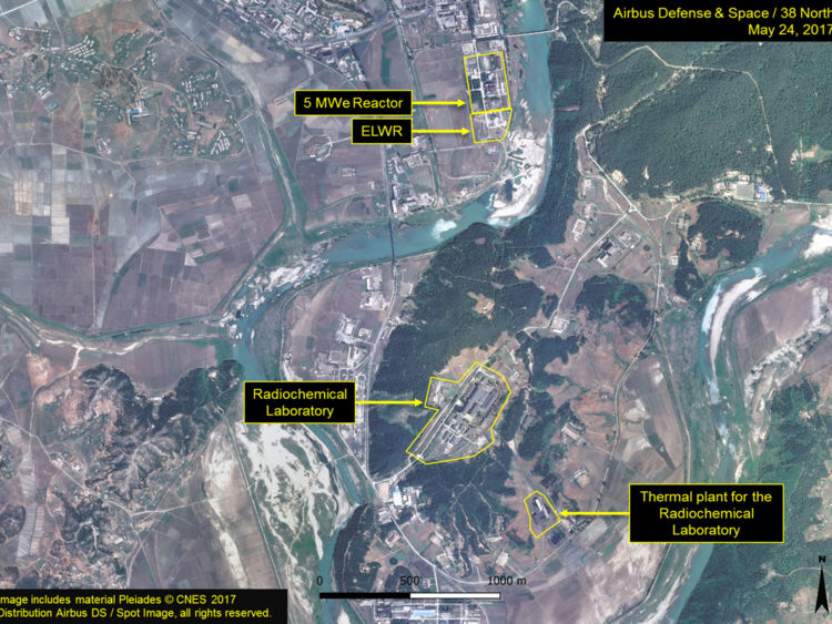  Une image satellite du laboratoire radiochimique à Yongbyon 