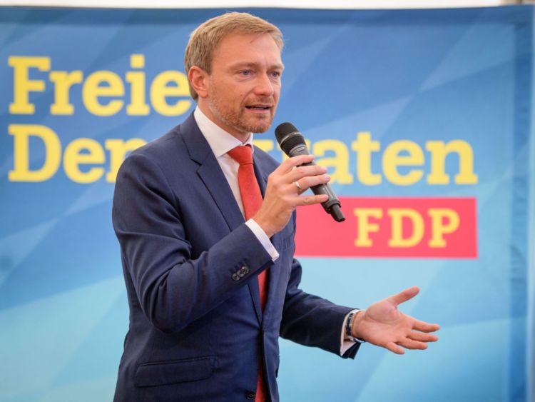  Christian Lindner, chef du parti libre démocratique FDP d'Allemagne 