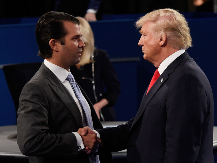  Donald Trump et son fils Donald Trump Jr 