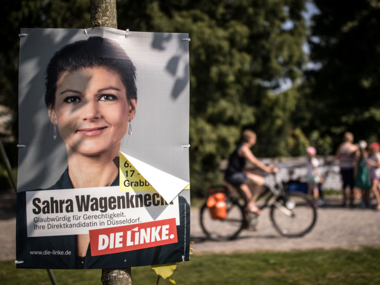  Affiche de la campagne Die Linke avant les élections allemandes 