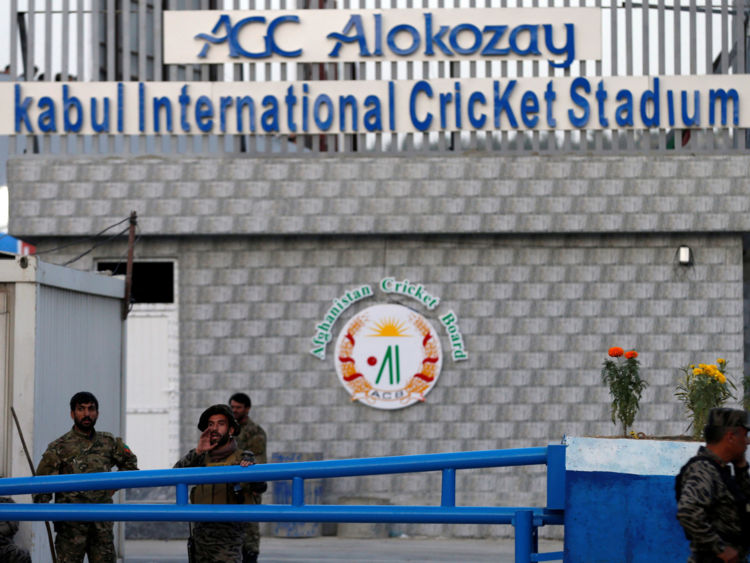  Le signe du stade international de Cricket de l'Afghanistan 