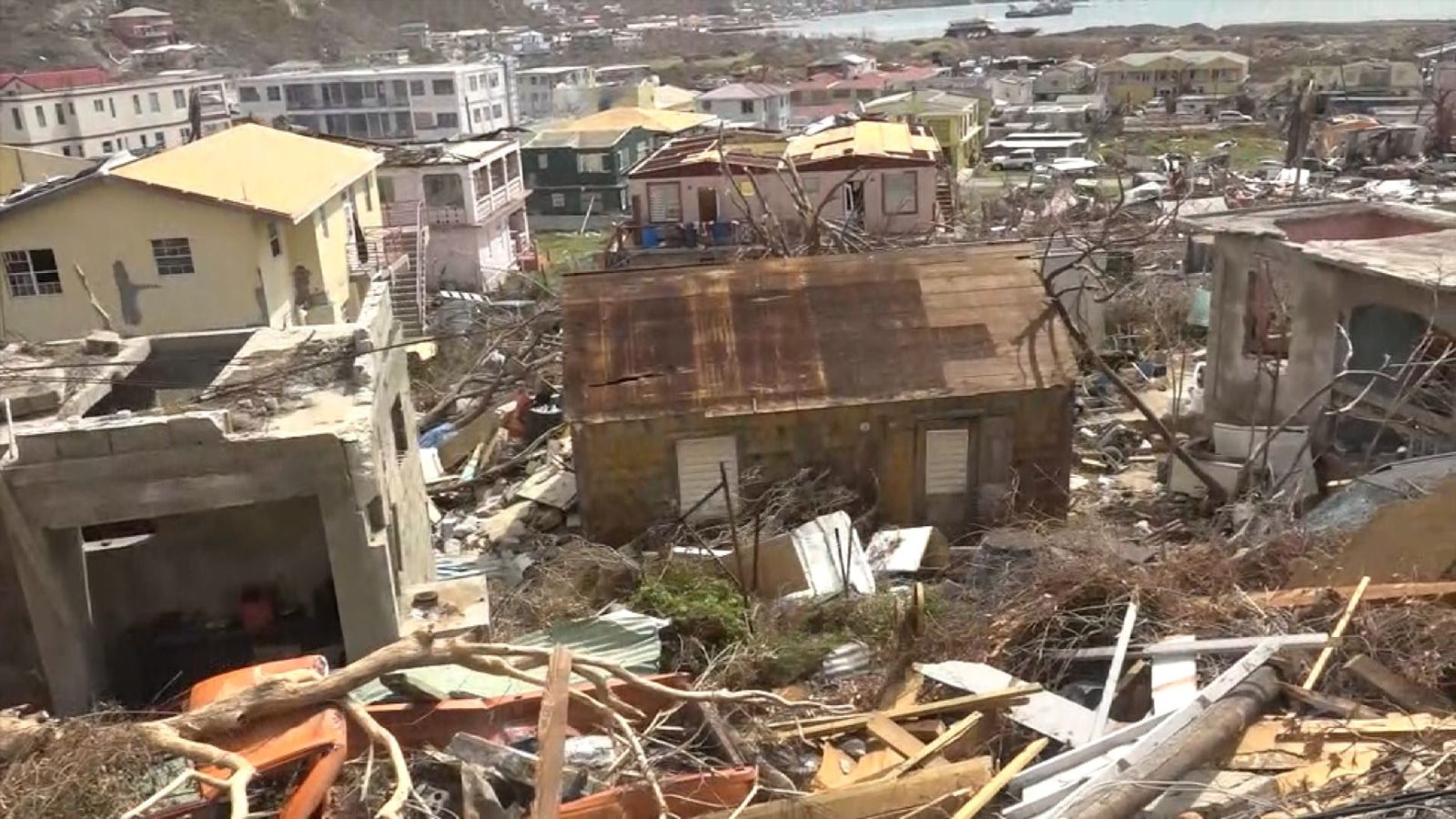  La destruction causée par Irma sur Tortola 