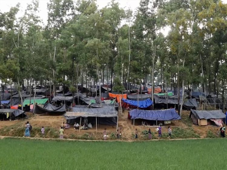  Un camp de réfugiés massif a été mis en place qui s'améliore 