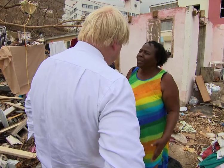  Boris Johnson visite Tortola 