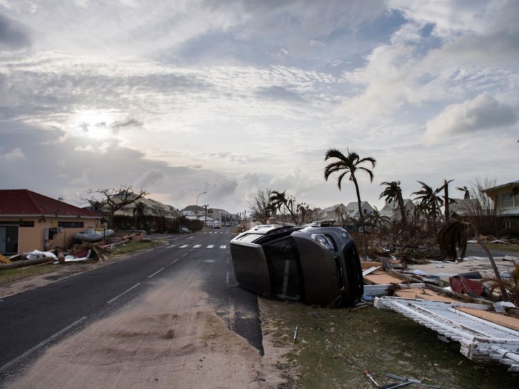  St Martin est laissé dévasté 