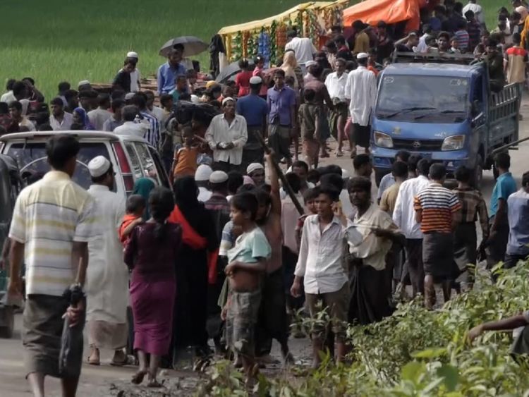  Le nombre de musulmans Rohingya sur la frontière du Bagladesh-Myanmar continue de gonfler 