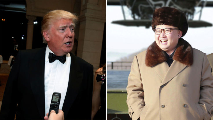  Le président élu américain Donald Trump et le dirigeant nord-coréen Kim Jong-un 