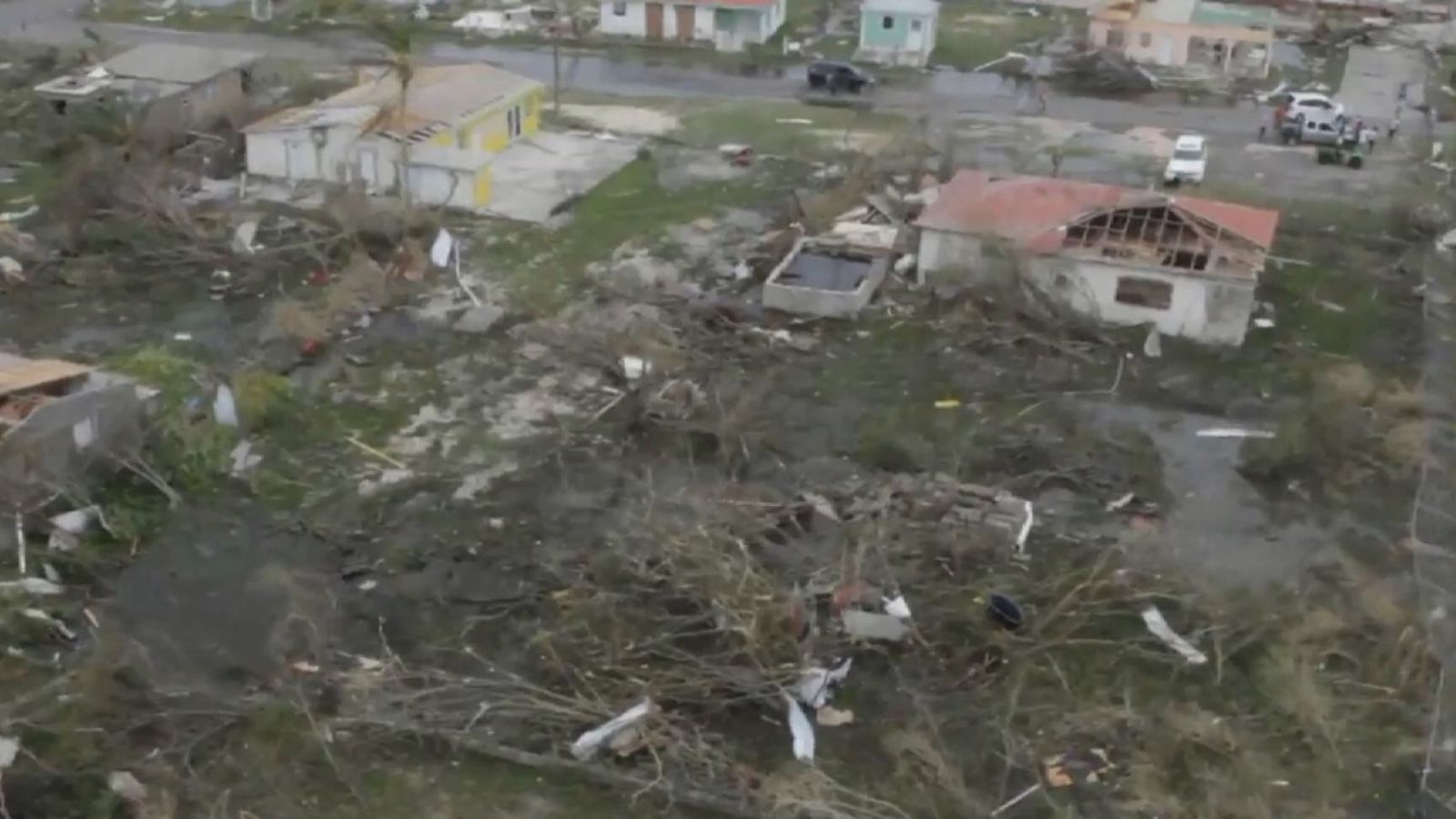  Les antennes montrent l'ampleur de la destruction sur Barbuda 