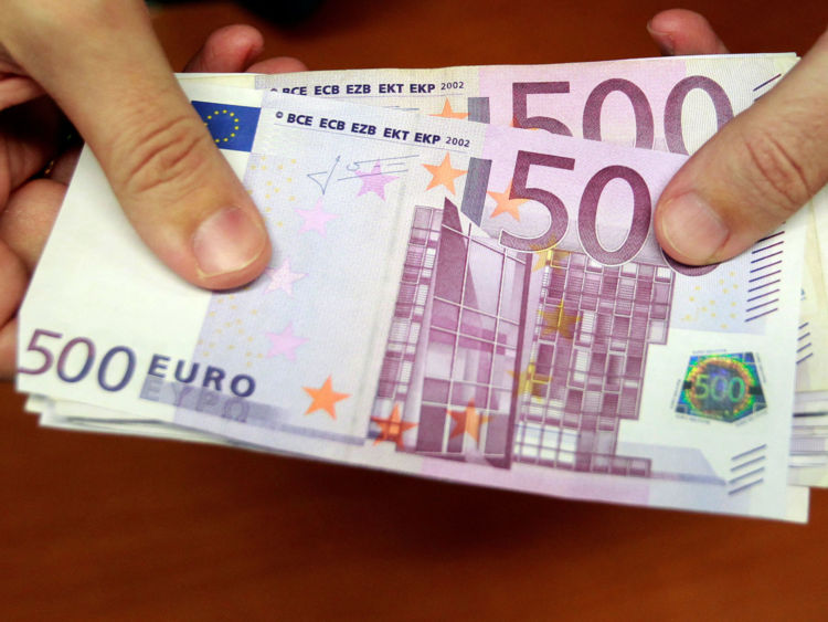  500 billets d'euros 