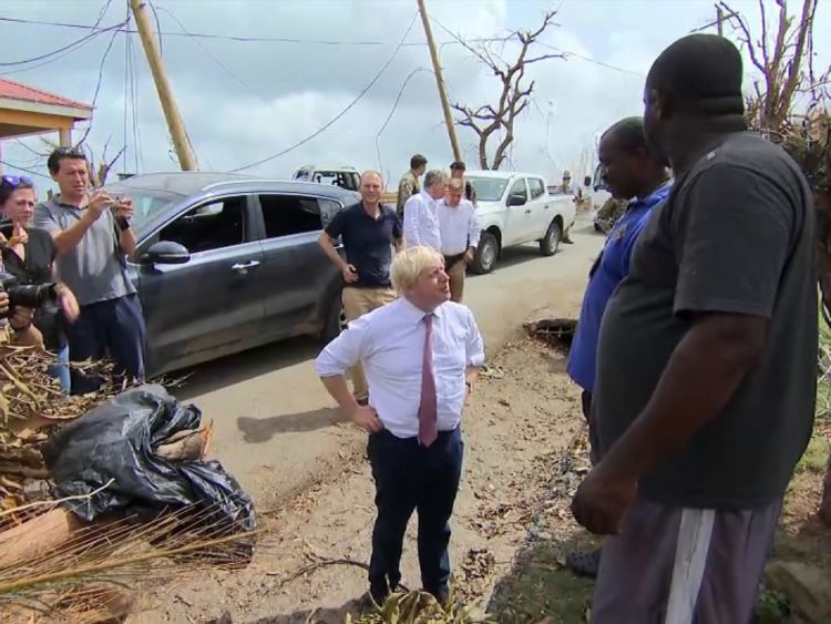  Boris Johnson visite Tortola 