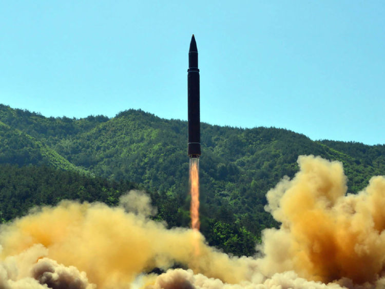  Essai intercontinental de missiles balistiques nord-coréens 