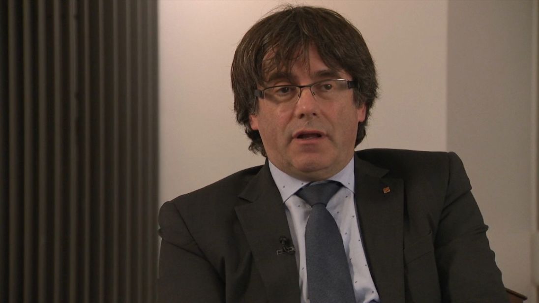  Carles Puigdemont, le président catalan controversé, parle à Mark Stone de Sky 