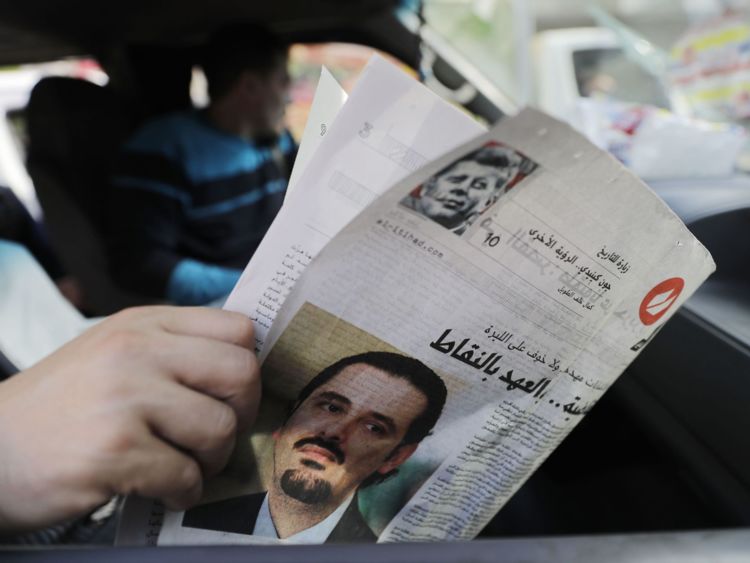  Un article sur la démission de Saad Hariri 