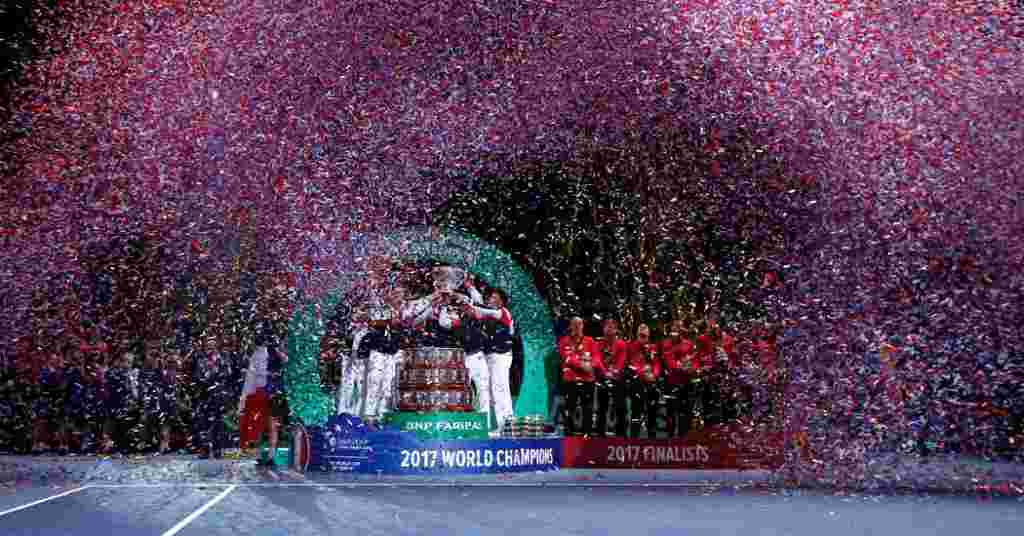 En tennis: la France boucle une saison de reprise en récupérant la Coupe Davis