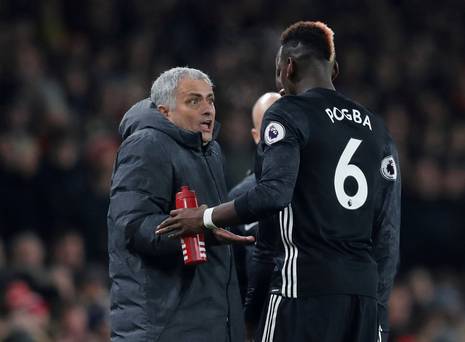 Mourinho accuse les joueurs d'Arsenal d'avoir aidé à faire expulser Pogba