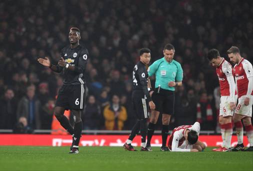 Paul Pogba pourrait être prolongé s'il est reconnu coupable d'avoir applaudi un arbitre après avoir été expulsé
