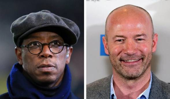Ian Wright et Alan Shearer réagissent furieusement aux suggestions des partisans d'Arsenal sur le biais du Match of the Day