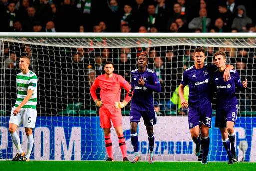 Le Celtic avance en Ligue Europa malgré une défaite décevante contre Anderlecht