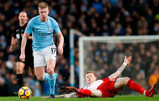 De Bruyne furieux à propos de McClean 'challenge'