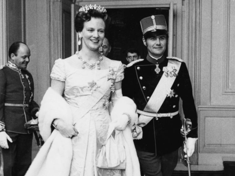  La reine Margrethe et le prince Henrik en 1973 