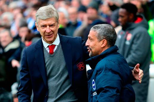 Point de discussion: Hughton est tout ce que Wenger était avant le déclin triste