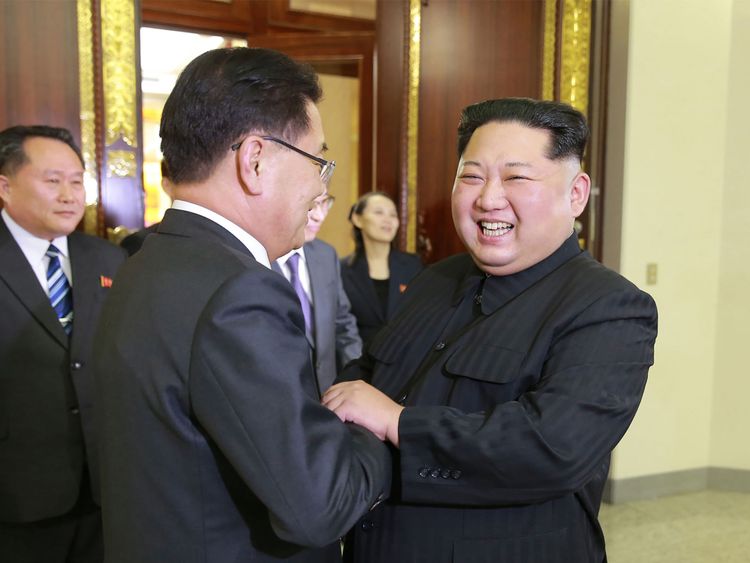  Kim Jong Un a été présenté avec enthousiasme au Sud Chung Eui-yong 