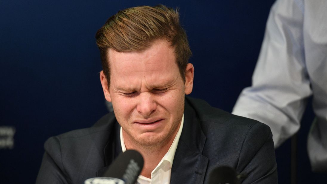 Steve Smith, capitaine de cricket australien disgracié 