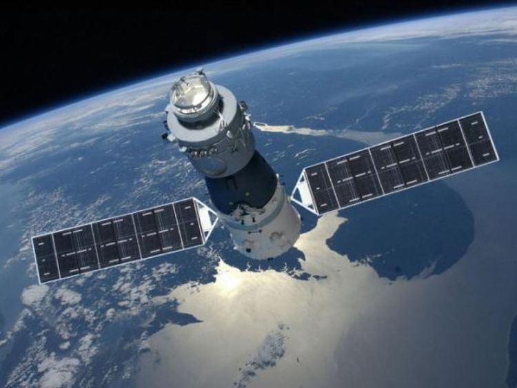  Tiangong-1. devrait rentrer le dimanche de Pâques. Pic: CMSE 