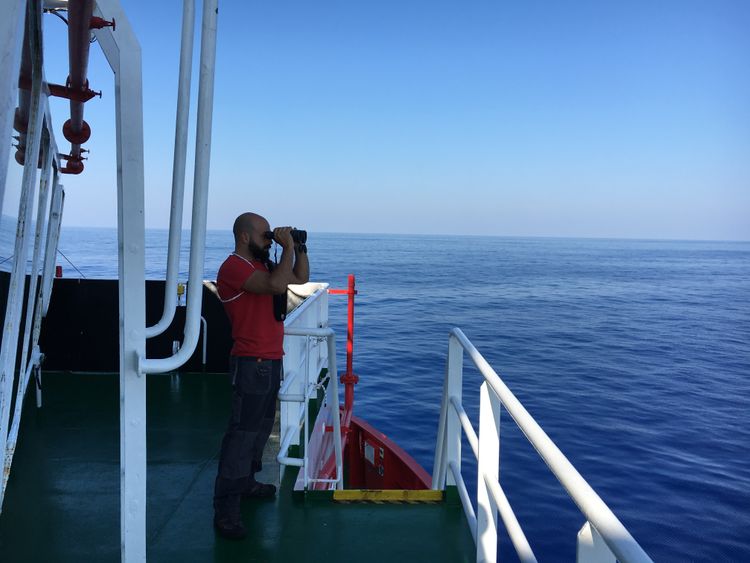  Ahmad Imam Sur le navire de sauvetage de Save the Children en Méditerranée 