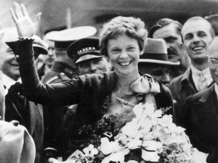  12 juin 1932: aviateur américain , Amelia Earhart (1898 - 1937) lors d'une visite à Bruxelles. (Photo par Keystone / Getty Images) 