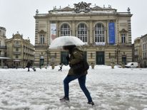  La place de la comédie à Montpellier dans le sud de la France 