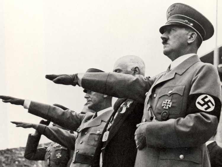  Adolf Hitler aux Jeux olympiques de Berlin en 1936 