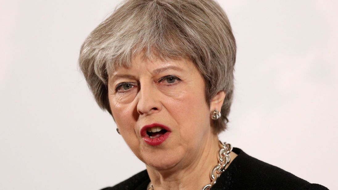  Le Premier ministre britannique Theresa May prononce un discours sur sa vision du Brexit, à Mansion House ... 
