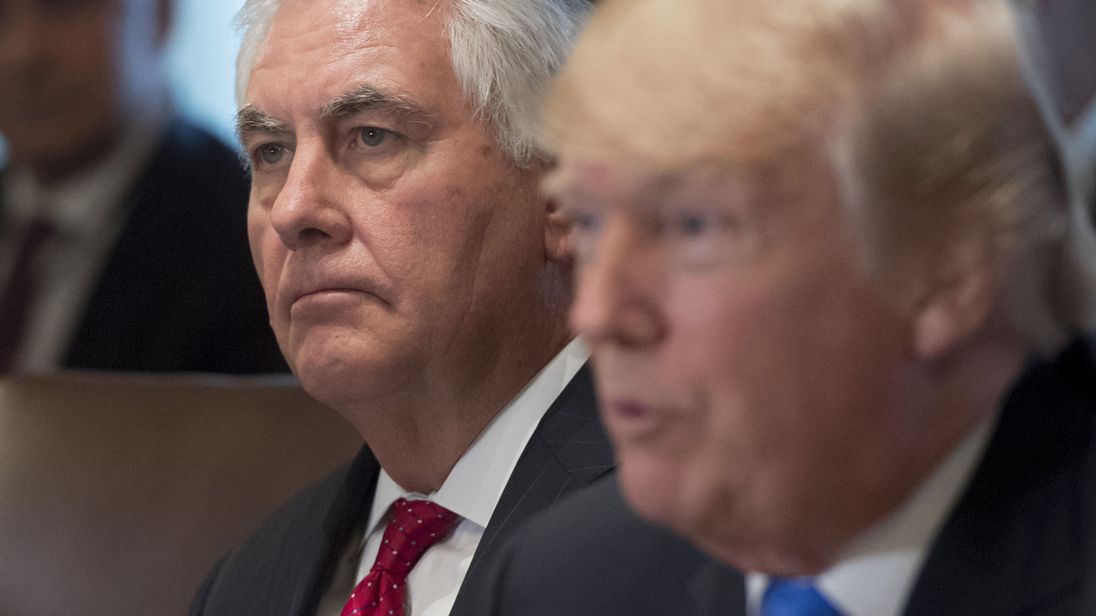  Rex Tillerson et Donald Trump 