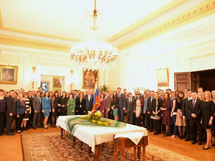  Le personnel de l'ambassade de Russie assistent à une réception organisée par l'ambassadeur Alexander Yakovenko pour les 23 diplomates qui sont expulsé par le gouvernement britannique 