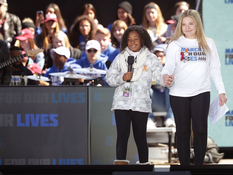  Yolanda King s'adresse au rassemblement March for Our Lives à Washington, DC. 