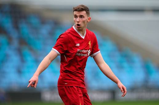 Le jeune Irlandais Conor Masterson pourrait être sur le banc de Liverpool contre Man City en Ligue des Champions
