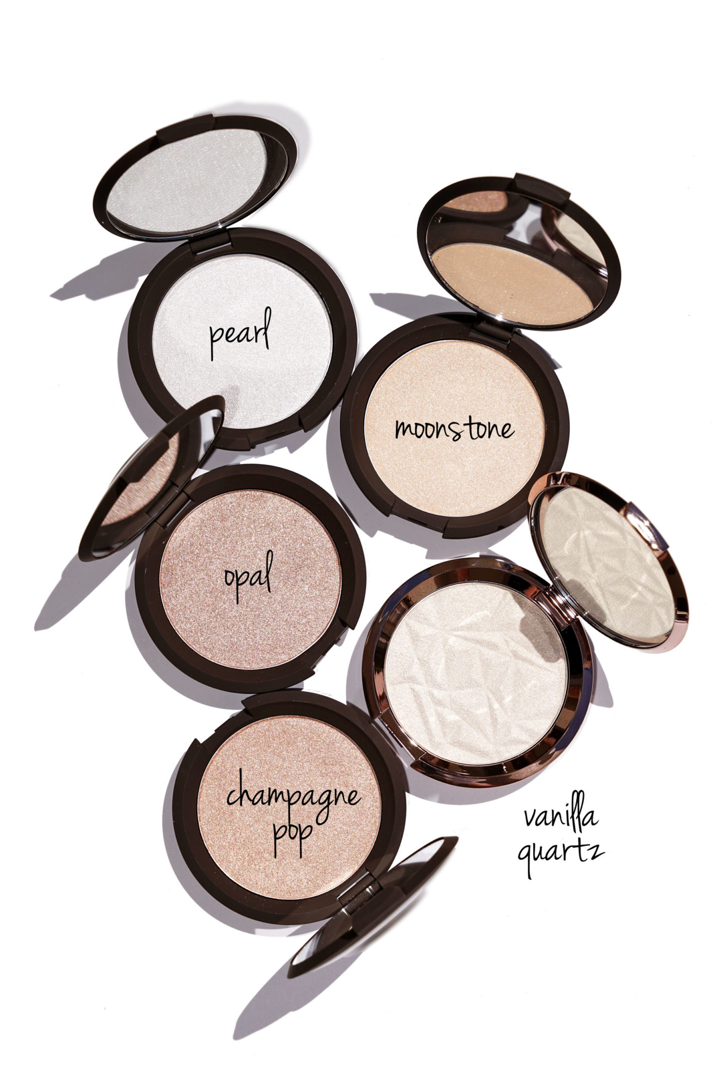  Becca Peau Perfectrice Peau Pressée, Pierre de Lune, Quartz Vanille, Champagne Pop et Opale revue 