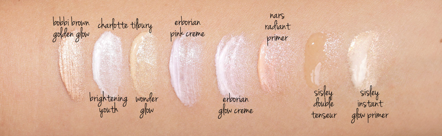  Fond d'incandescence Glow de Bobbi Brown, NARS, Erborian, Sisley, Charlotte Tilbury 