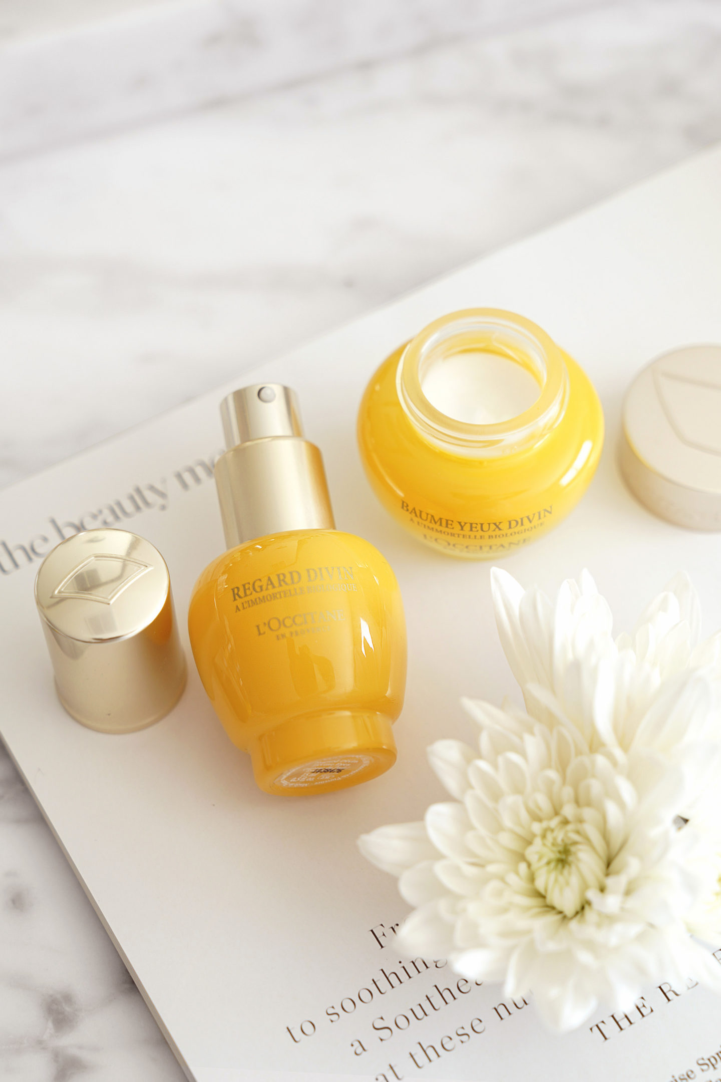  L'Occitane Immortelle Yeux Divins vs Baume Divin des Yeux 