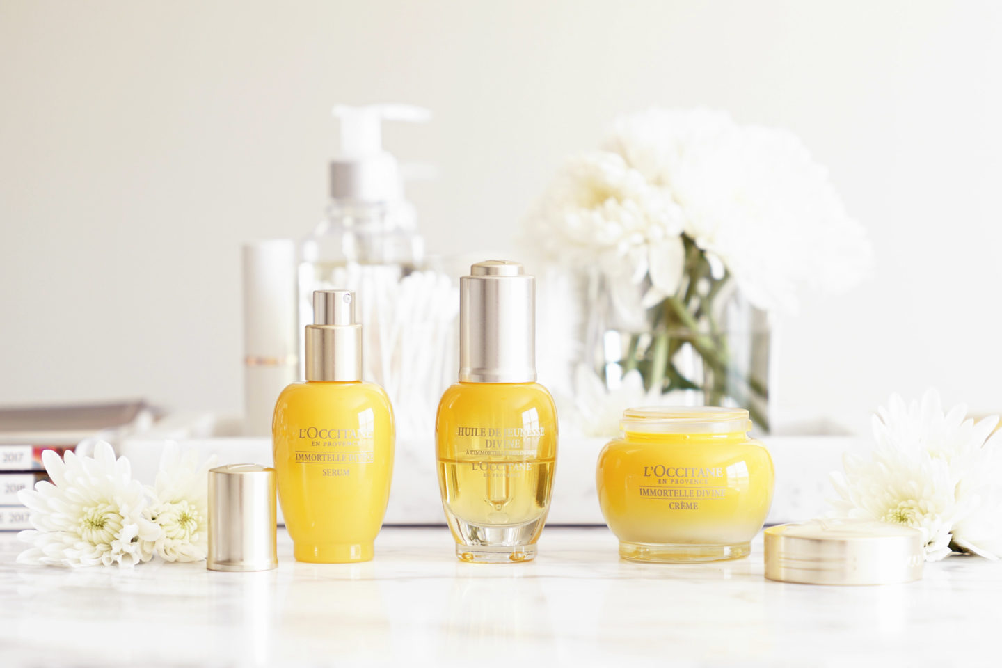  L'Occitane Immortelle Divine Jeunesse Sérum, Huile et Crème de Jeunesse 