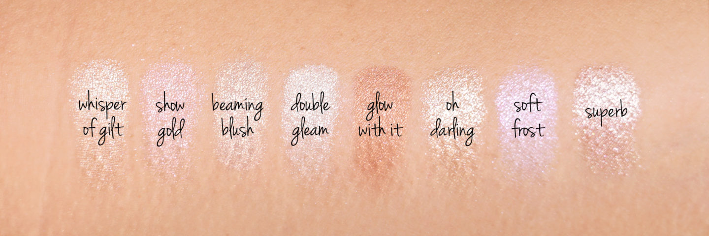  MAC extra-large Skinfinish Highlighter Swatches 