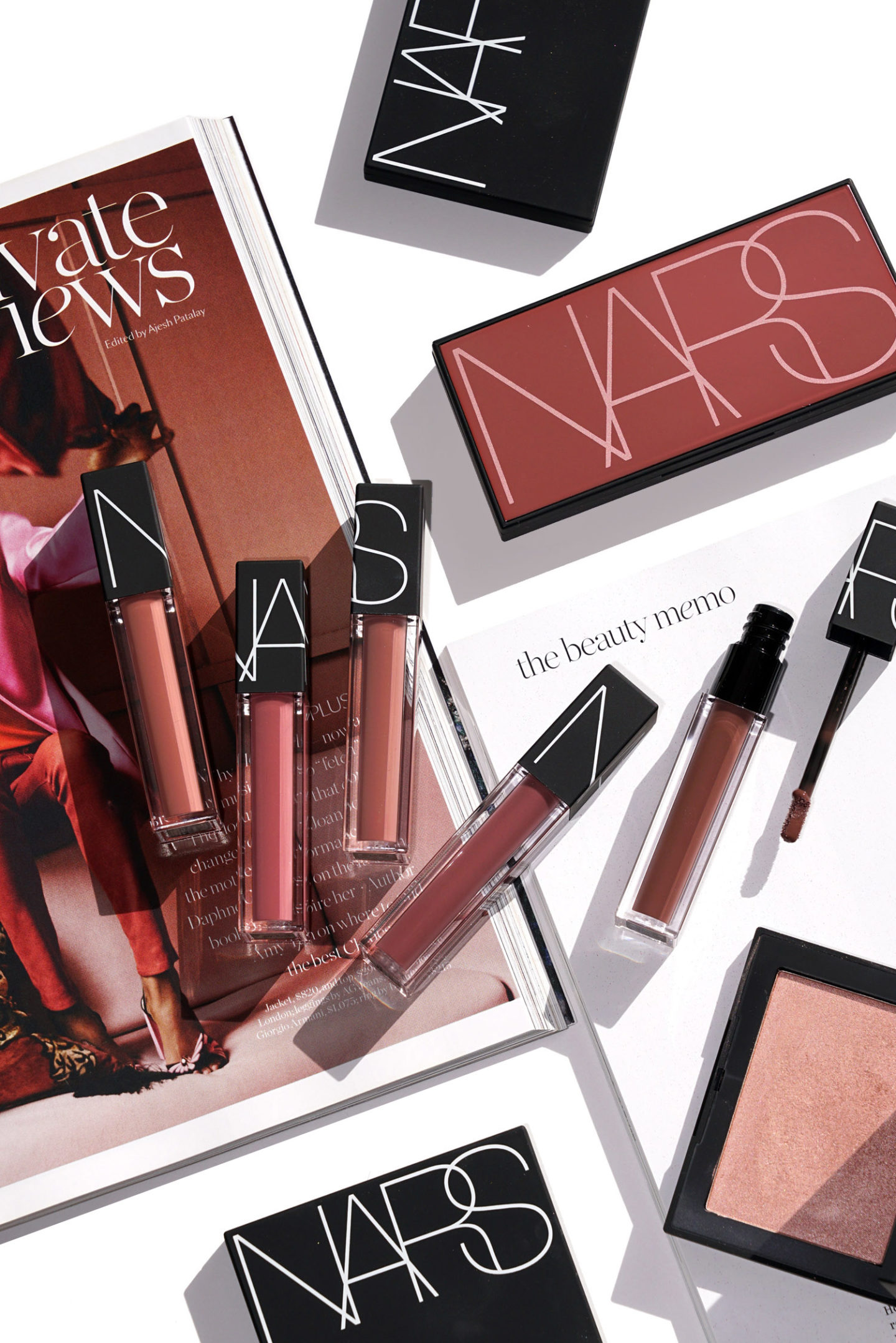  NARS Velvet Lip Glide Nouveau Shades Swing, Roseland, Xénon, Paradise Garage et Mars + swatches 