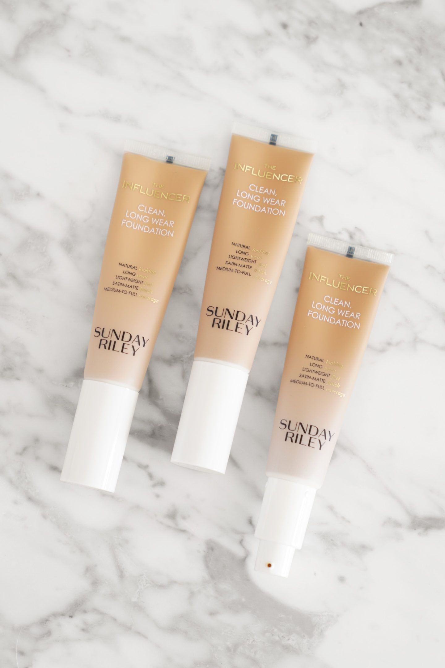  Sunday Riley The Influencer Foundation 180, 190 et 200 revue + nuancier 