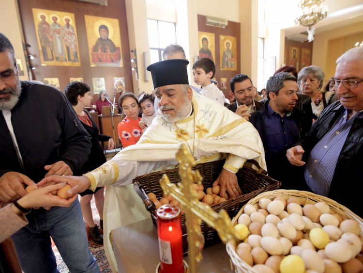 Les chrétiens libanais célèbrent Pâques à la périphérie de Beyrouth 