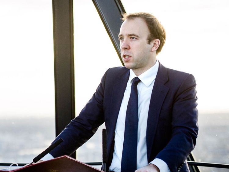  Le secrétaire numérique Matt Hancock 