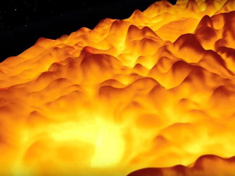  Les zones plus claires sont plus chaudes que les zones plus sombres. Pic: NASA 