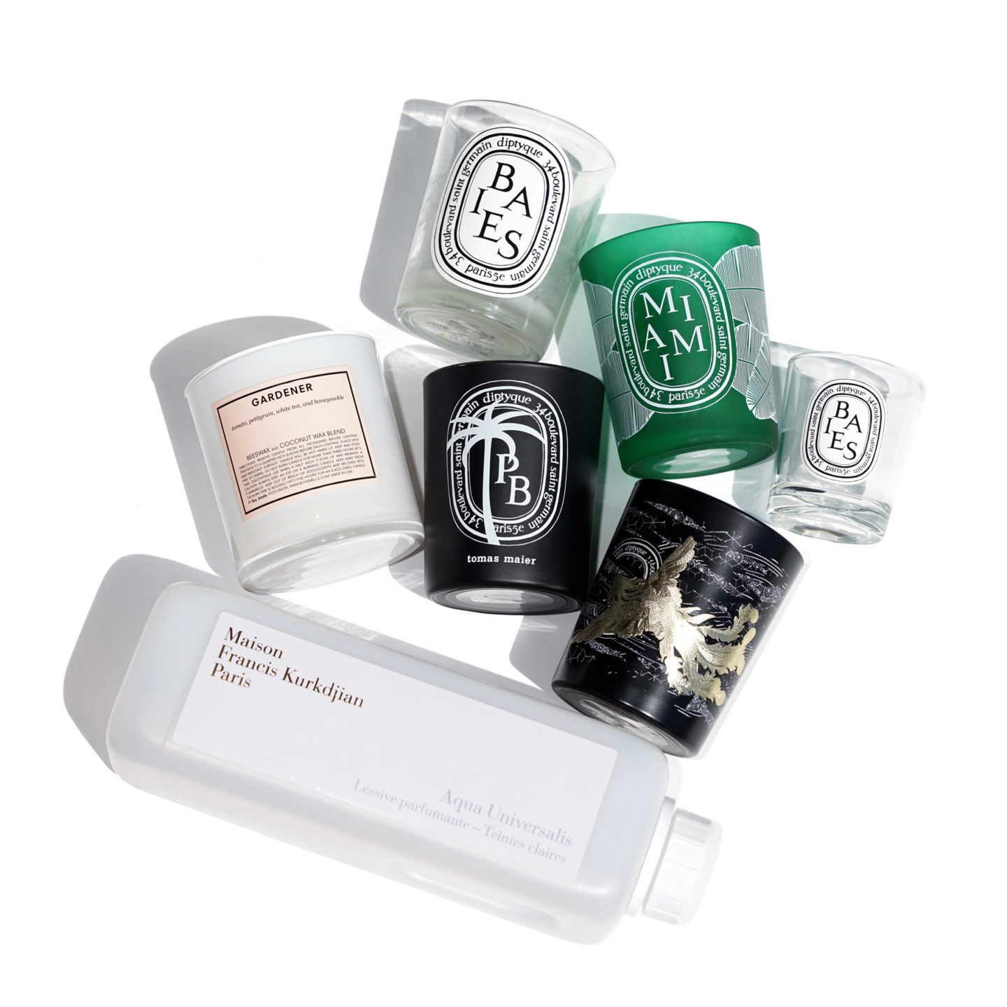  Diptyque Empties, Maison Francis Kurkdjian Détergent, Boy Smells 