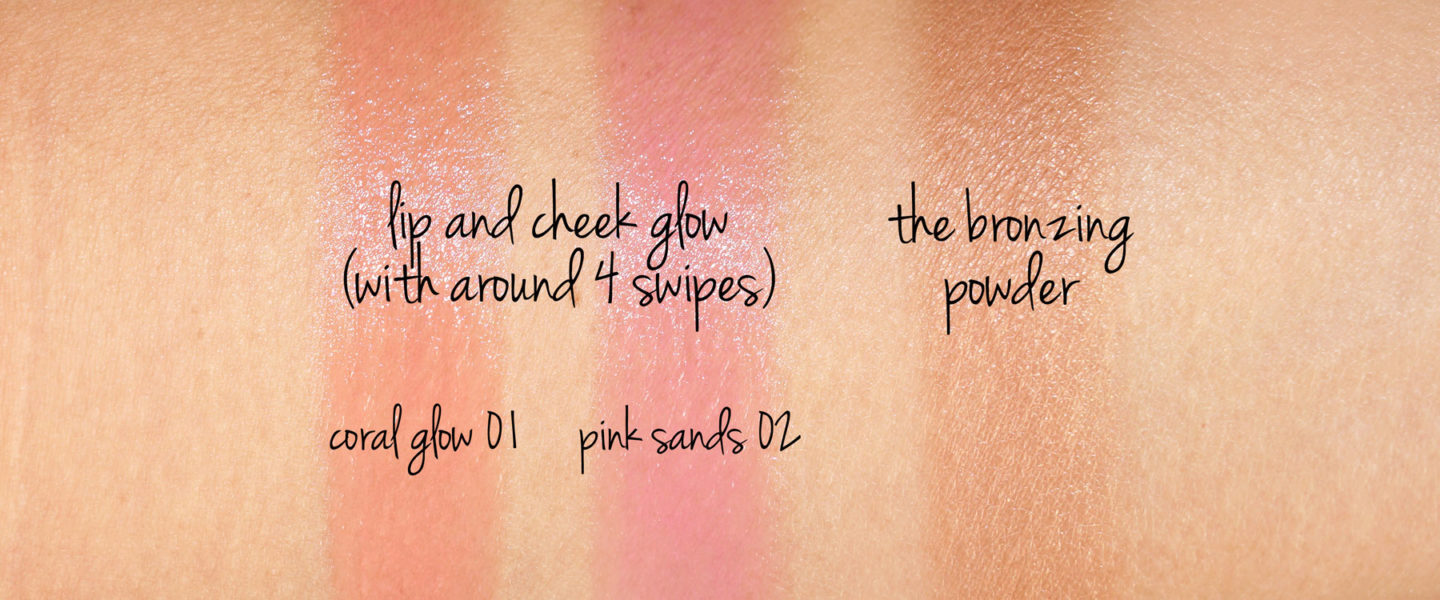  La Mer Lèvres et Lèvres Glow Corail Lueur et Rose Sands et Les Échantillons de Poudre Bronzante 