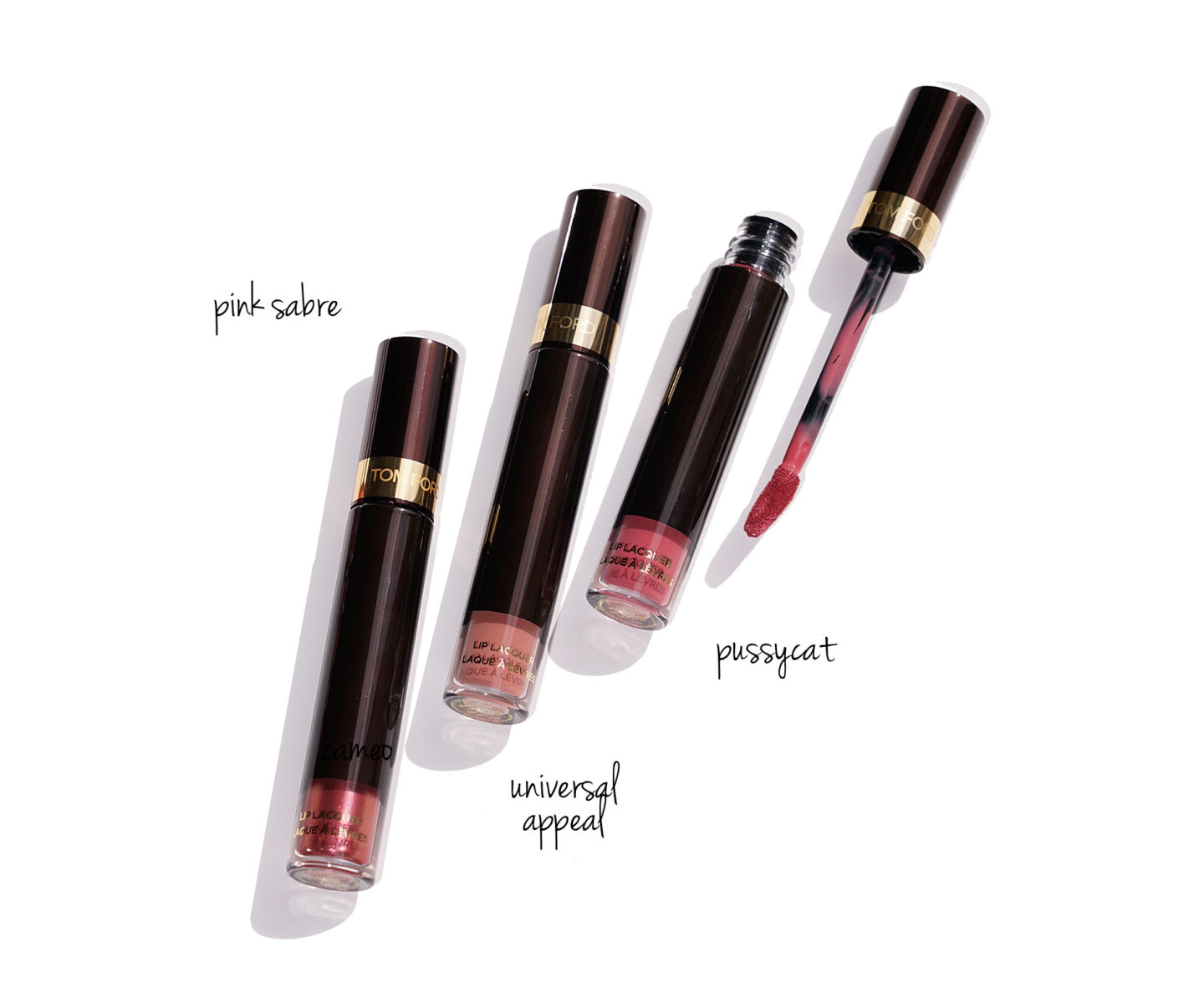  Tom Ford Lip Sabre Rose, Universal Appeal et Pussycat 